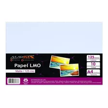 Papel Lmo Matte 125 Mic 210x297mm Marpax 10fls