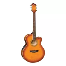 Violão Acústico Eagle Classic Ch 70f Para Destros Yellow Burst Verniz Brilhante