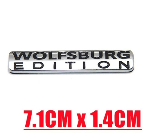 Kit 2 Emblemas Metlico Wolfsburg Editions 3d Vw Foto 4