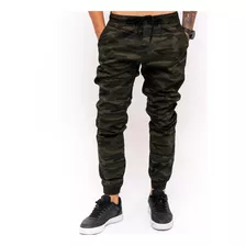 Calça Masculina Jogger Preta Jeans Com Lycra