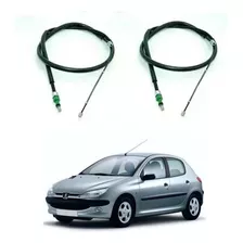 Kit X2 Cables Freno De Mano Para Peugeot 206 A Campana 