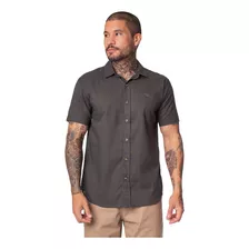 Camisa Masculina Red Nose Algodão Cinza Escuro