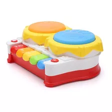 Juguete Pequeño Músico Piano Con Tambores - Baby Innovation Color Único