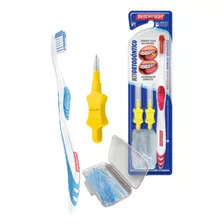 Kit Ortodontico Dentalclean Escova Interdental E Passa Fio
