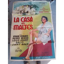 Lindo Antiguo Afiche Películ Con Detalles La Casa Del Maltes