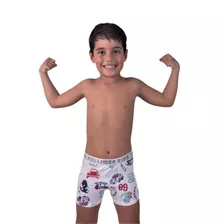 Kit 11 Cuecas Box Boxer Infantil Microfibra Forro Algodão