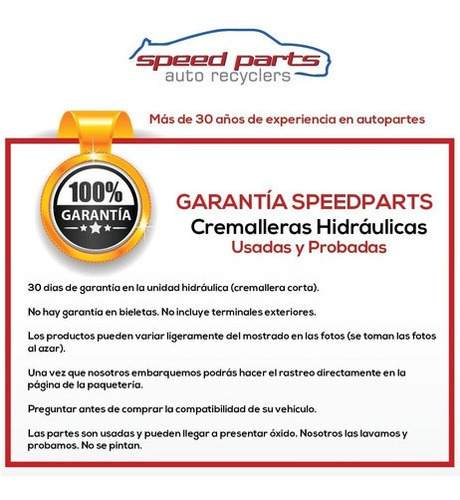 Cremallera Caja Hidrulica  Peugeot 307  2001 2002 2003 Foto 5