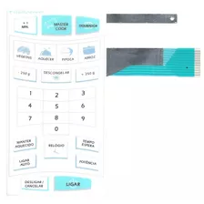 Membrana Teclado Microondas Cce Mw1600 Mw 1600 Nova!!!!