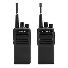 Radio 2 Vías Pro1000 2 Pzs Ptt Pro Bandas De Frecuencia Uhf Color Negro