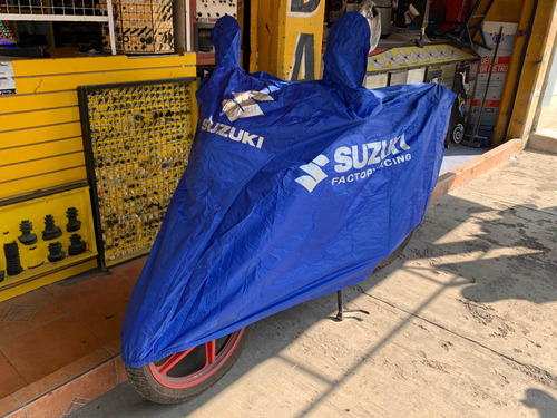 Funda Cubierta Cubre Motocicleta Impermeable Logo Suzuki  Foto 3