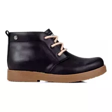 Botas Botitas Mujer Cuero Cordones Clasica Mara Citadina