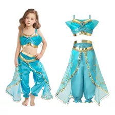 Oferta Fantasia Infantil Jasmine Odalisca Luxo Festa Aladdin