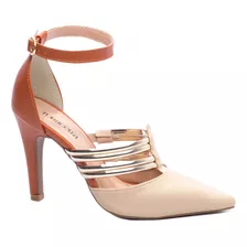 Sapato Scarpin Noiva Rosê Elegante Social Confortavél Luxo