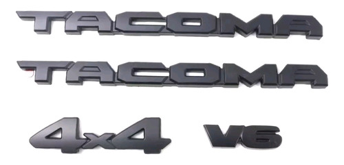 Emblema Letras Sobreposicin Tacoma V6 4x4 Para Toyota  Foto 6