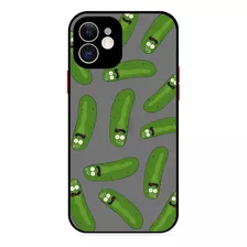 Carcasa Para iPhone 7 8 Se 11 12 Pro Max Diseño Pickle Rick