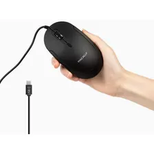 Mouse Macally Con Cable Usb Tipo C/negro