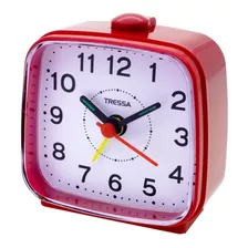 Reloj De Mesa Analógico Tressa Dd951 Color Rojo 