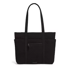 Vera Bradley Microfiber Deluxe Vera Tote Bag, Negro