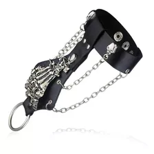 Pulsera Brazalete Calavera Punk Rock Gótico Tipo Guante 