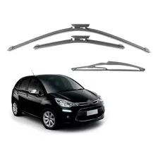 3 Palhetas Limpador Parabrisa Citroen C3 2013 2014 2015 2016