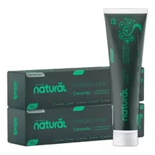 Kit Com 02 Cremes Dentais Naturais Sem Flúor Vegano Camomila