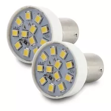 Par De Lampadas Leds Super Branca 2 Polos Freio E Lanterna