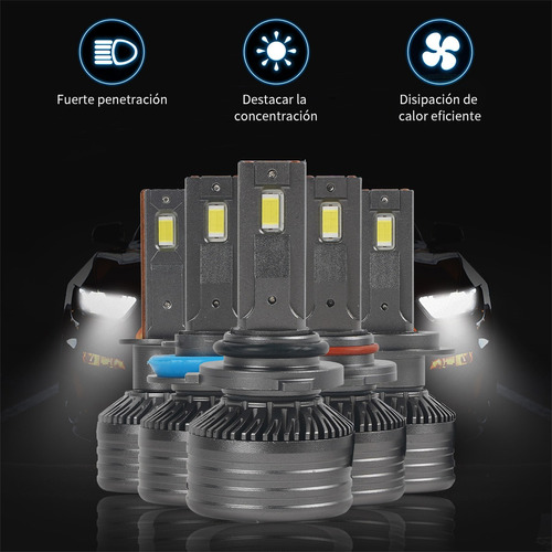 Kit Focos De Luz Led H1 H7 H11 9005 9006 Auto 130w 24000lm Foto 3