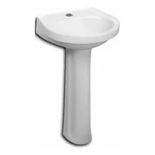 Pileta Con Pedestal Blanco Para Baño Blanco