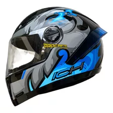 Casco Moto Mujer Certificado Ich 501 Visor Transparente-humo