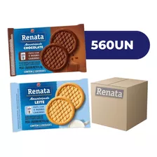 Biscoito Amanteigado Chocolate Leite Sache Renata - 560 Und