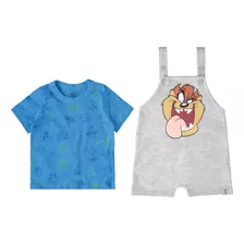 Conjunto/jardineira Infantil Looney Tunes - Malwee Kids