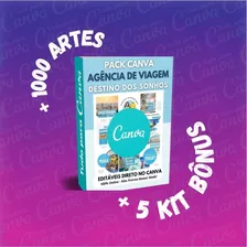 Pack Canva - Agência De Viagem +bônus+1000artes