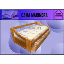 Cama Marinera De 1 Plaza En Madera Maciza- Dormitorio 