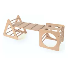 Triangulo + Cubo Trepador Con Rampa Montessori Fibrofacil 