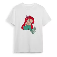 Playera Ariel La Sirenita Mermaid Mar Oceano Niña Bebe