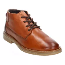 Bota Gino Cherruti Casual Café Con Cordones Para Hombre