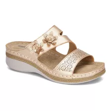 Sandalias De Moda Dama Cobre Andrea 3016282