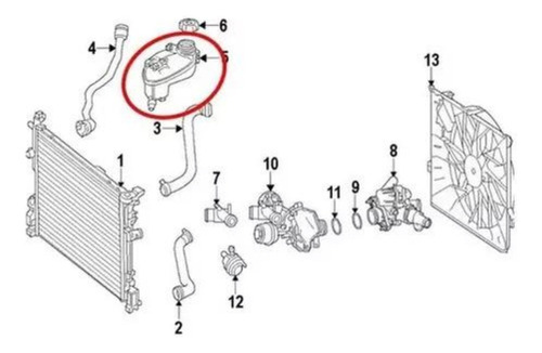 Deposito Refrigerante Mercedes Benz B200 B160 B180 B250   Foto 4