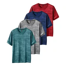 Kit 4 Camisetas Masculina Dry Fit Academia Treino Plus Size