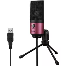 Micrófono Profesional Usb Fifine K669b Stream Podcast Rosa