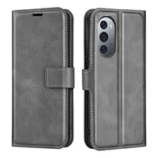 Funda Con Tapa Para Motorola Edge X30, De Piel Sintética, Ma