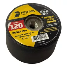 Rebolo Copo Conico 100 X 50 - G120 M14 Fertak