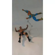 2 Bases Acrílico Para Figuras Lucha Libre Wwe Super Héroes