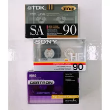 Cassettes Virgen 3 Unidades Tdk Sony Certron Envio Gratis