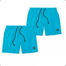 Kit 2 Bermuda Shorts De Tactel Masculino Academia Treino 