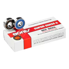 Bones Super Swiss 6 Rodamientos 0.315 in 16 Paquete