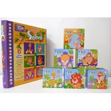 Lote 6 Mini Libros Infantiles - Animalitos En La Selva