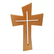 Cruz De Madera Dorada