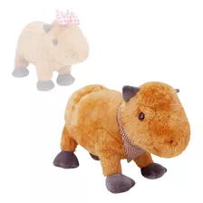 Capivara De Pelúcia Antialérgico Grande 45cm Libélula