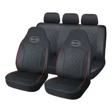 Cubreasiento Funda Auto Ecocuero Logo Byd Integrado Bordado